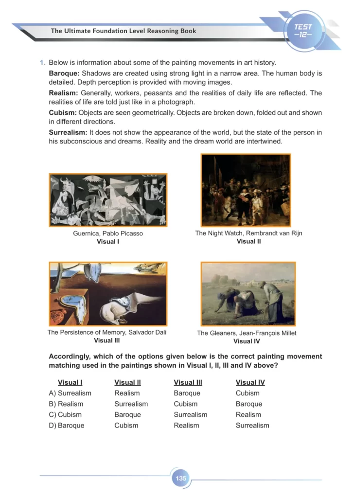 The Ultimate Foundation Level Reasoning Book sample test 12, page 5.